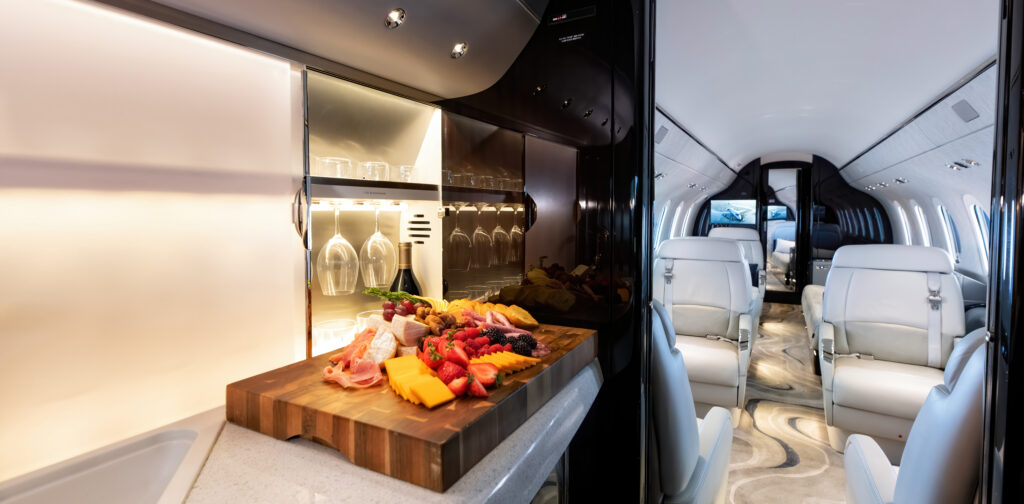 Private Jet Longitude Interior